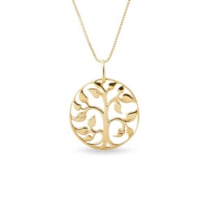 Zlatý náhrdelník Strom života KLENOTA