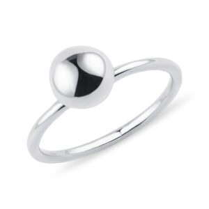 Minimalistický prsten s kuličkou KLENOTA