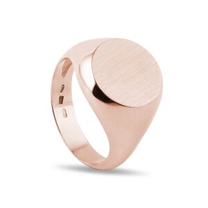 Pečetní prsten v růžovém zlatě KLENOTA
