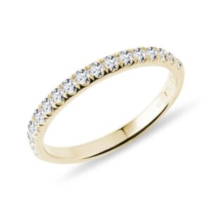 Briliantový dámský prsten ve žlutém zlatě KLENOTA