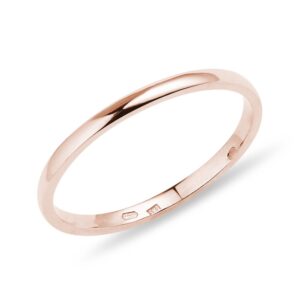 Jemný prsten z růžového zlata KLENOTA