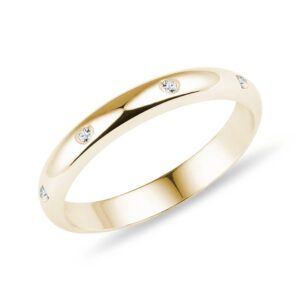 Dámský prsten ze zlata s diamanty KLENOTA