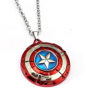 Náhrdelník Štít Captain America-Červená KP4110