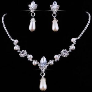 Set Wedding Pearl – Stříbrná KP1482