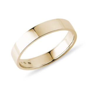 Svatební pánský prsten ze žlutého zlata KLENOTA
