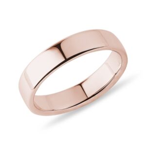 Moderní prsten z růžového zlata pro muže KLENOTA
