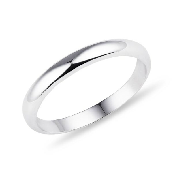 Dámský snubní prsten z bílého zlata