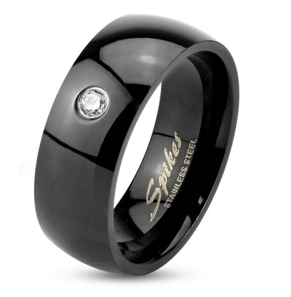 Prsten z oceli 316L v černé barvě