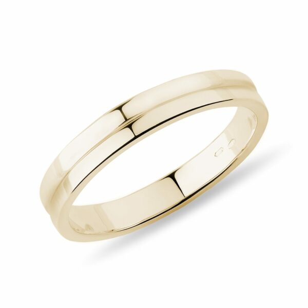 Dámský svatební prsten ze žlutého zlata