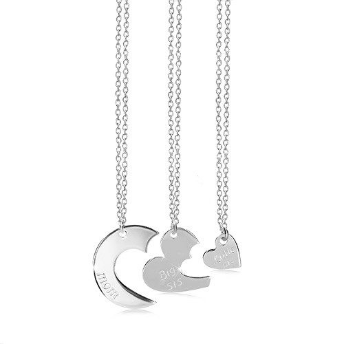 Trojset ze stříbra 925 - tři náhrdelníky