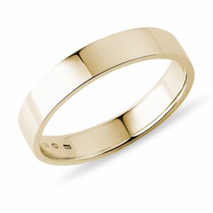 Svatební pánský prsten ze žlutého zlata