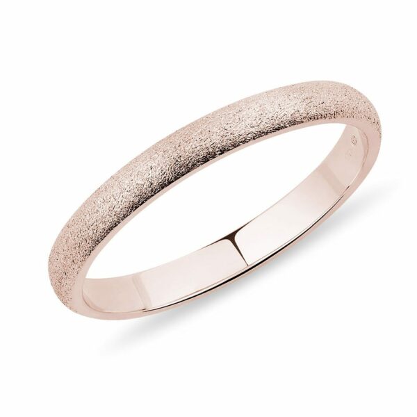 Elegantní prsten z růžového zlata pro muže