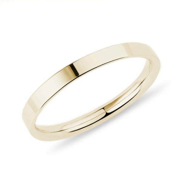 Dámský snubní prsten ve žlutém zlatě