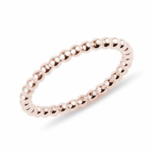 Minimalistický prsten z růžového zlata