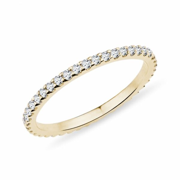Diamantový eternity prsten ve zlatě