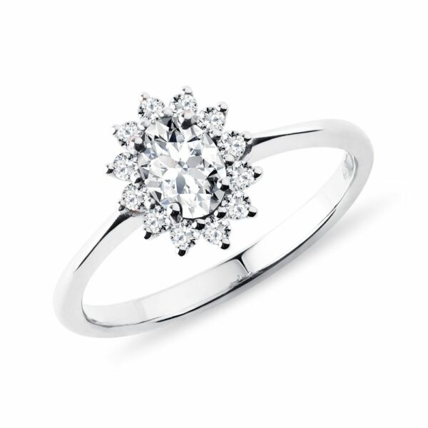 Luxusní prsten Kate s diamanty v bílém zlatě
