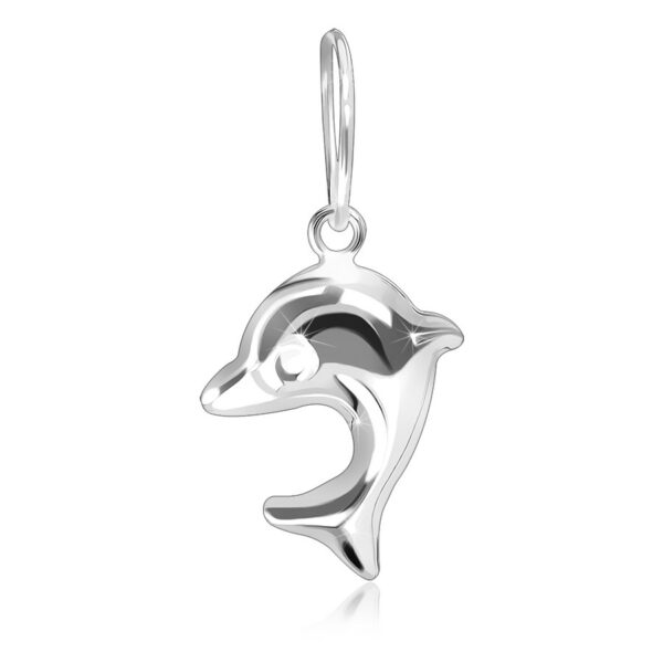Přívěsek ze stříbra 925 - skákající baby delfín