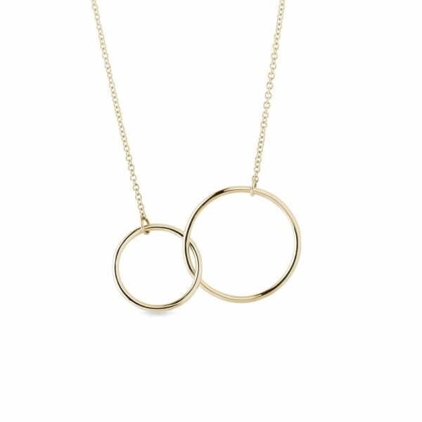 Zlatý náhrdelník s kroužky