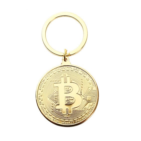 Přívěsek Bitcoin Zlatá