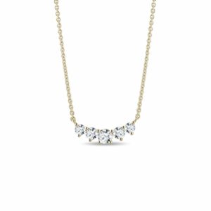 Luxusní náhrdelník s diamanty ve žlutém zlatě