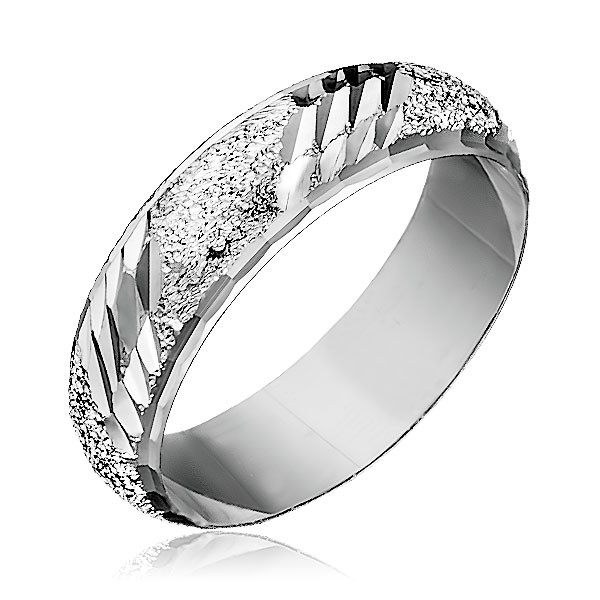 Prsten ze stříbra 925 - pískovaný