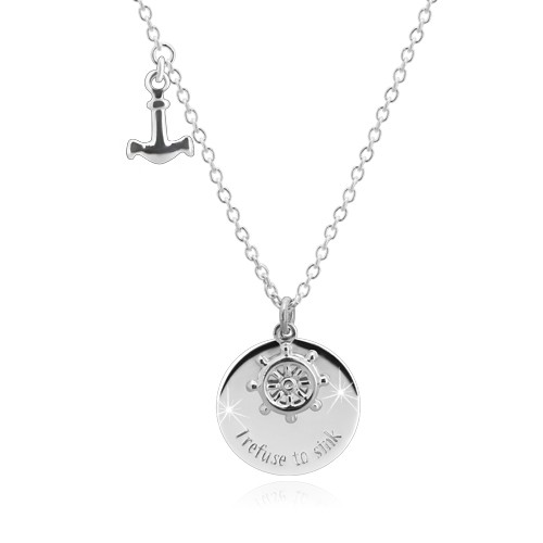 Stříbrný náhrdelník 925 - kotva