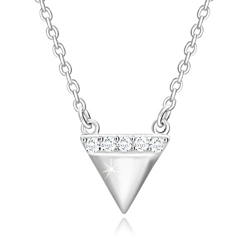 Stříbrný náhrdelník 925 - obrácený trojúhelník