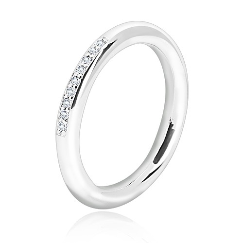 Stříbrný prsten 925 - lesklý zaoblený povrch