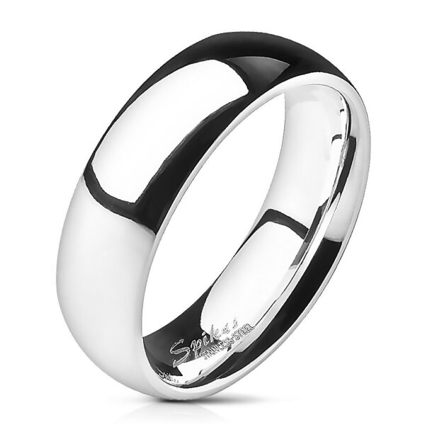 Ocelový prsten - stříbrný