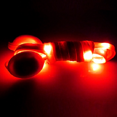 LED šňůrky do bot Červená