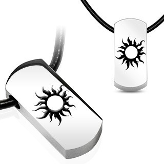 Ocelový náhrdelník - slunce