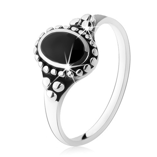 Patinovaný prsten ze stříbra 925