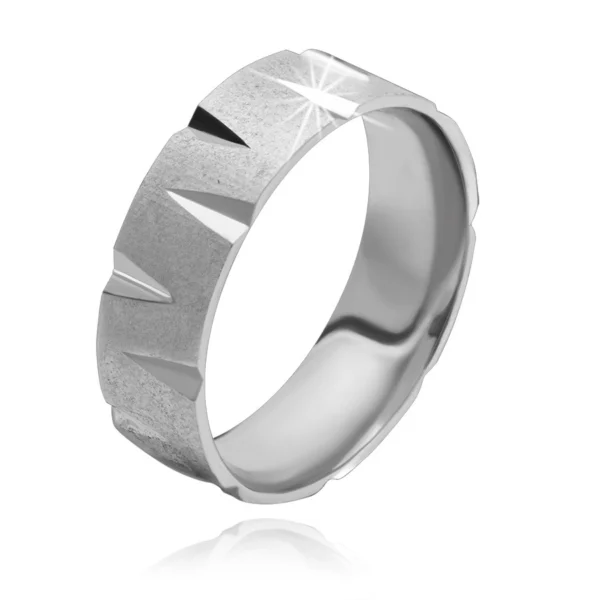Stříbrný prsten 925 - matný povrch