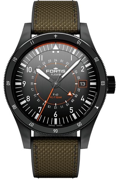Fortis Flieger F-43 Triple-GMT PC-7 TEAM Limited Edition COSC F4260004 + 5 let záruka