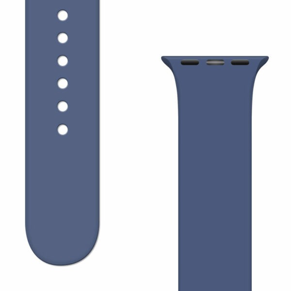 Silikonový řemínek APS na hodinky pro Apple Watch Ultra / 8/7/6/5/4/3/2 / SE (49/45/44 / 42 mm)   Modrá