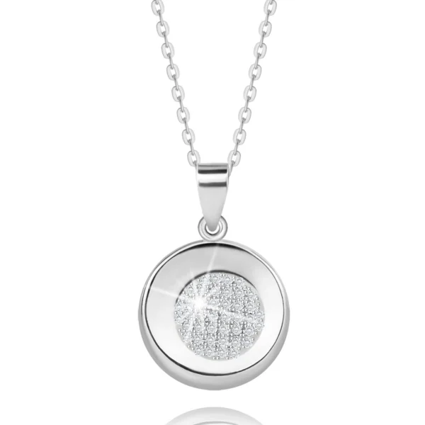 Stříbrný 925 náhrdelník - kroužek