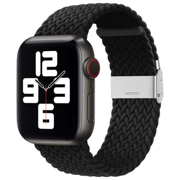 Kvalitní Řemínek pro Apple Watch 1/2/3/4/5/6/7/8/9/SE/SE 2/Ultra/Ultra 2   (42/44/45/49mm)   Černá