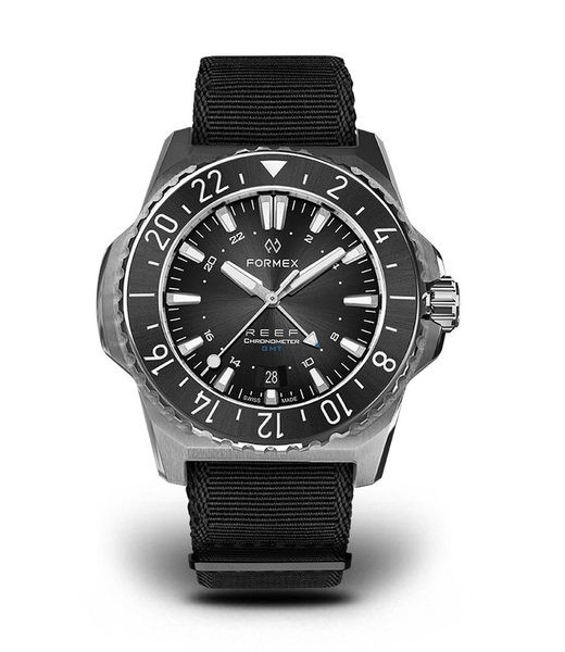 Formex Reef GMT Automatic Chronometer Black Dial with Blue GMT + 5 let záruka