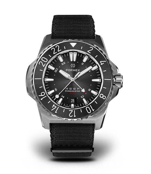 Formex Reef GMT Automatic Chronometer Black Dial with Red GMT + 5 let záruka