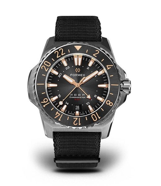 Formex Reef GMT Automatic Chronometer Black Dial with Rose Gold + 5 let záruka
