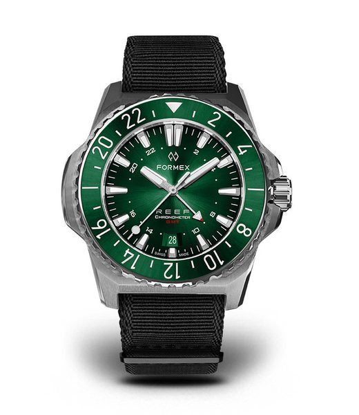 Formex Reef GMT Automatic Chronometer Green Dial with Red GMT + 5 let záruka