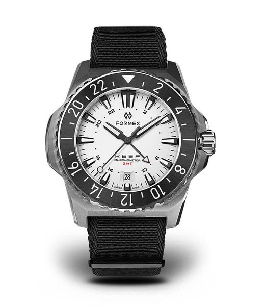 Formex Reef GMT Automatic Chronometer White Dial with Red GMT + 5 let záruka
